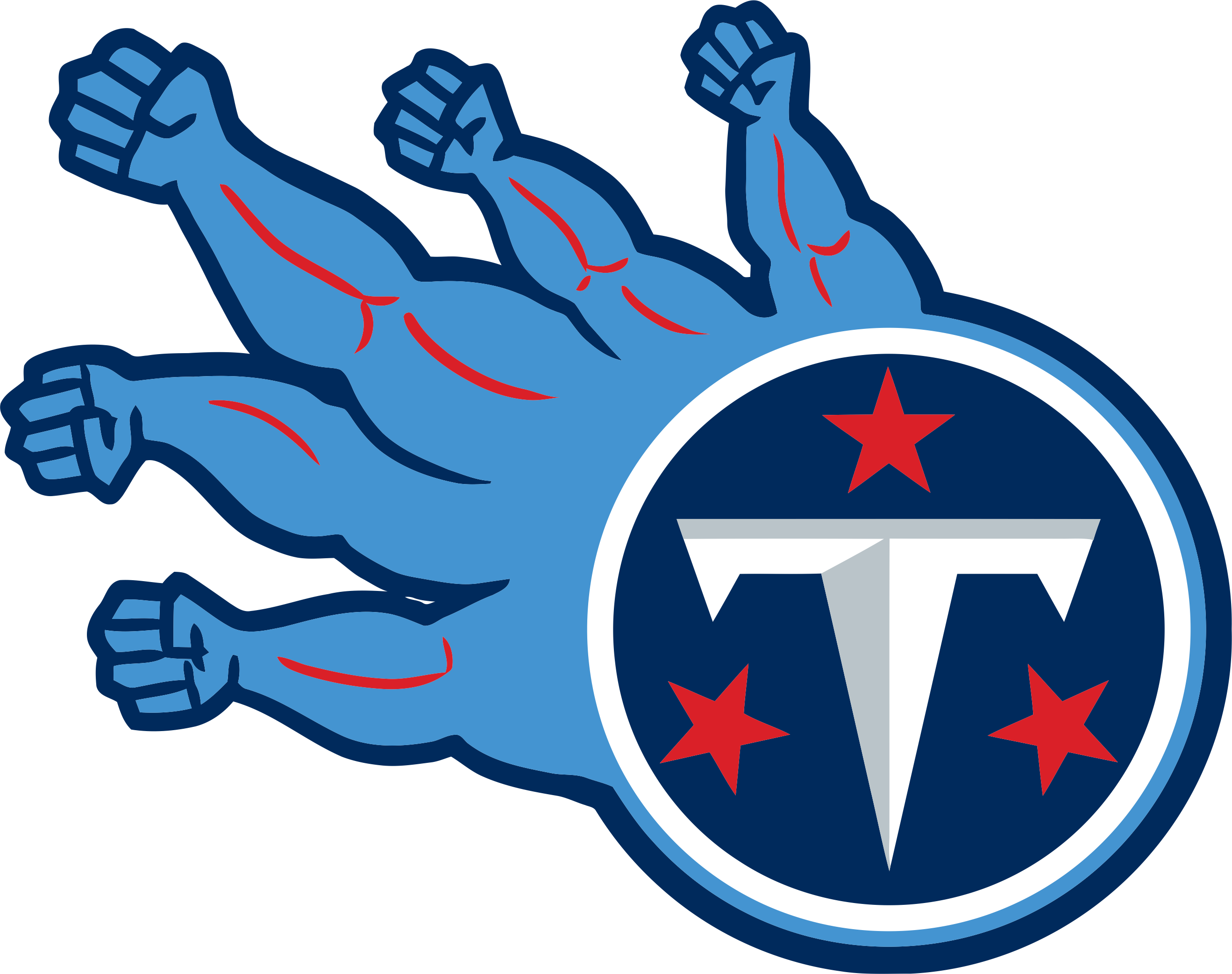 Tennessee Titans Steroids Logo fabric transfer